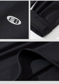 Blue Drawstring Training Unisex Long Sleeve T-shirt