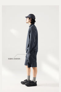 Blue Monte Stand-Up Collar Waffle Men's Training Long Sleeve T-Shirt