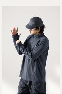 Blue Monte Stand-Up Collar Waffle Men's Training Long Sleeve T-Shirt