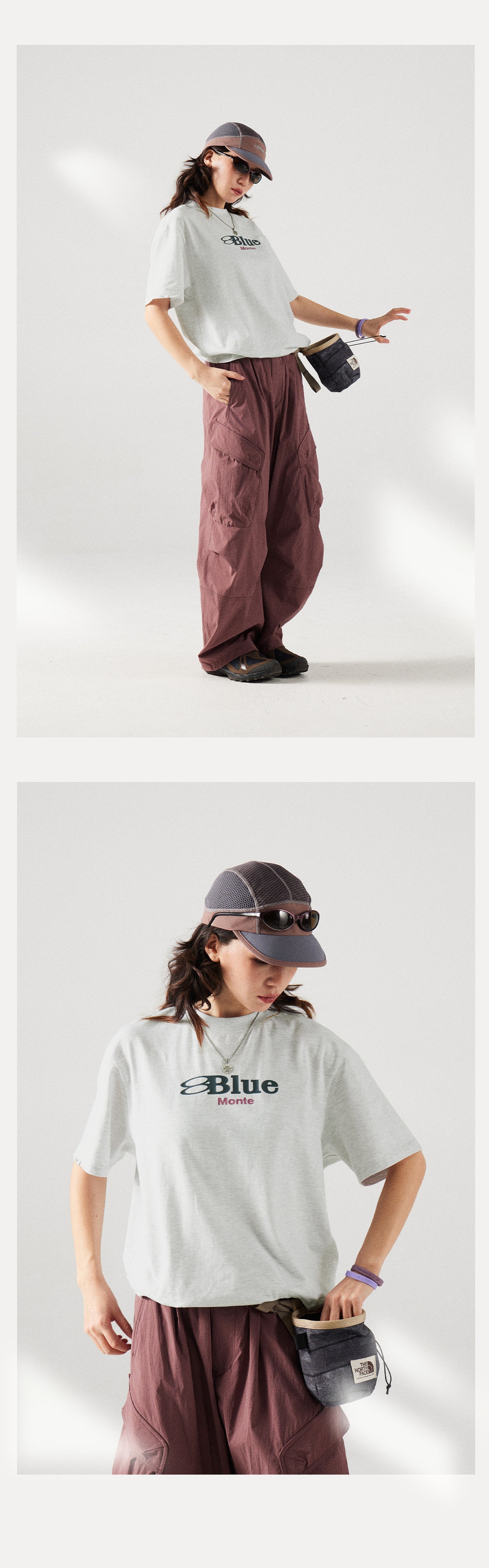 Blue Monte Logo Print Men's Short-Sleeved Round-Neck T-Shirt