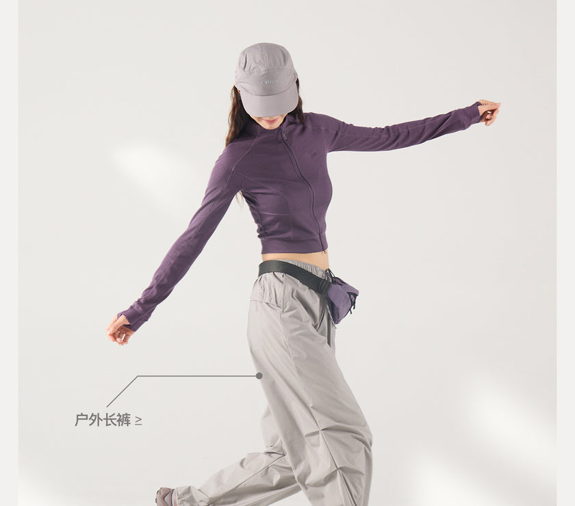 Blue Wool Waffle-Knit Women's Cardigan