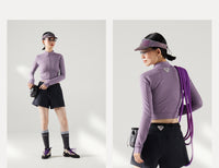 Blue Wool Waffle-Knit Women's Cardigan