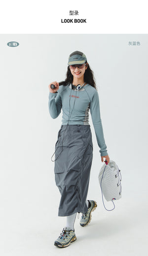 Blue Logo Long Sleeve T-Shirt