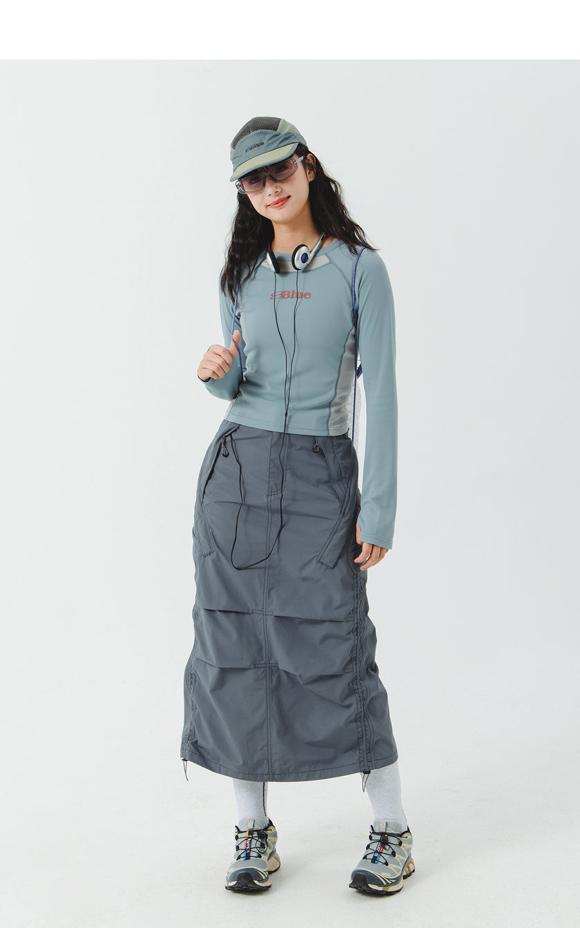 Blue Logo Long Sleeve T-Shirt