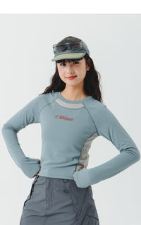 Blue Logo Long Sleeve T-Shirt