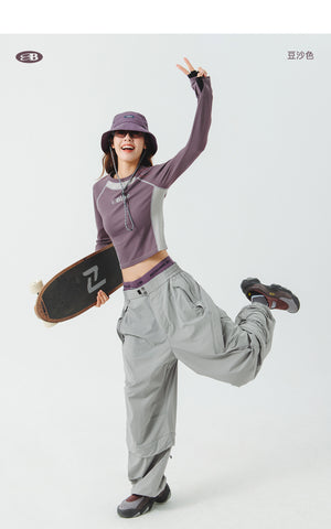 Blue Logo Long Sleeve T-Shirt