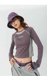 Blue Logo Long Sleeve T-Shirt