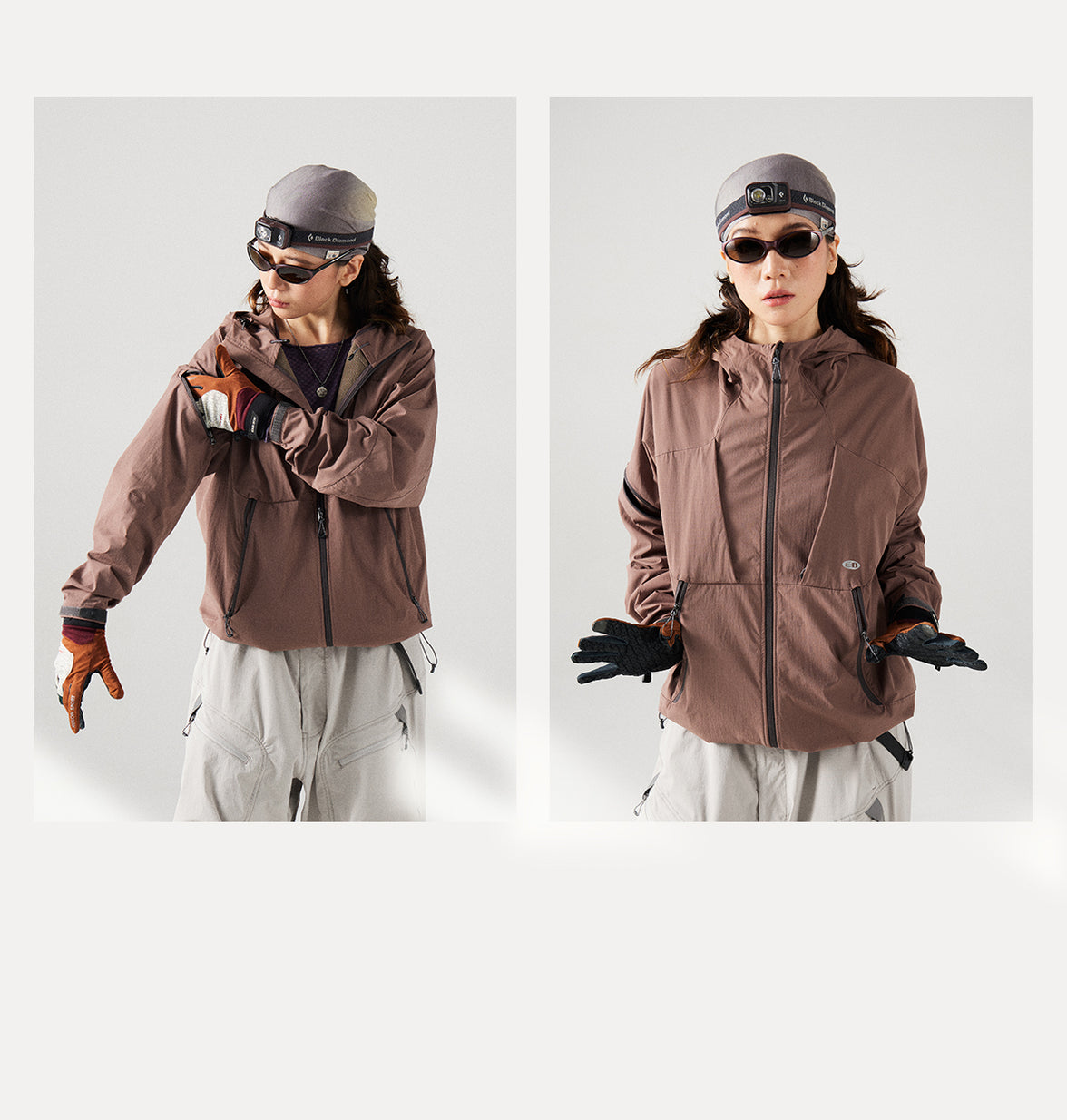 Blue Structured Soft-Shell Hooded Jacket