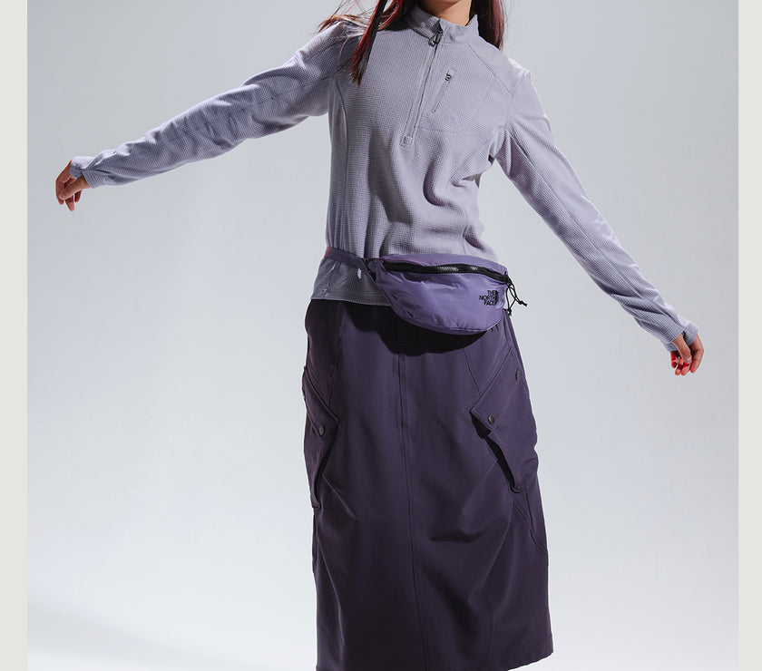 Blue Checkered Fleece Half-Zip Sweater