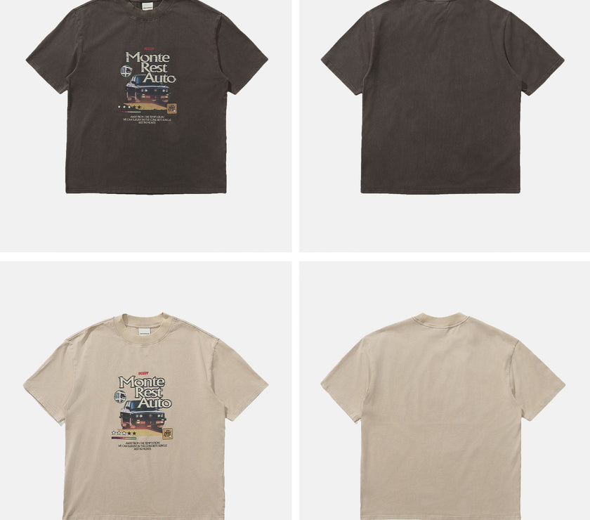 Monterest Vintage Graphic Cotton T-shirt
