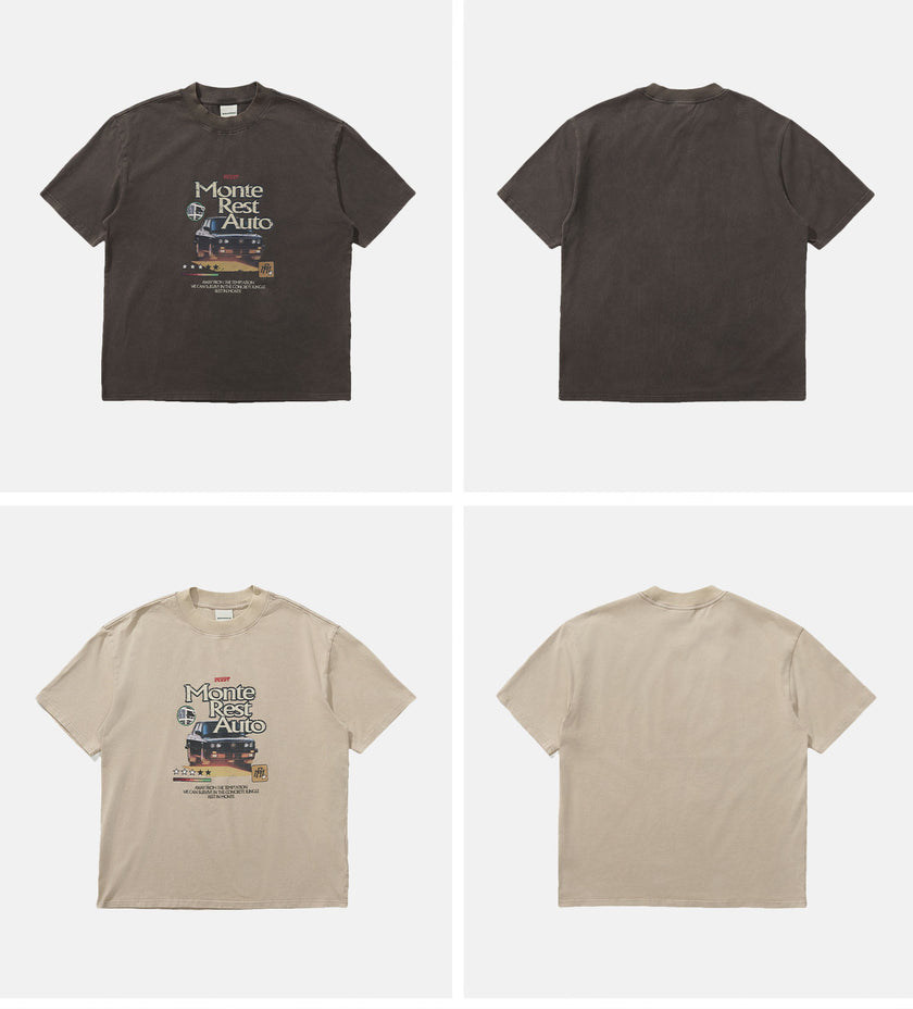 Monterest Vintage Graphic Cotton T-shirt