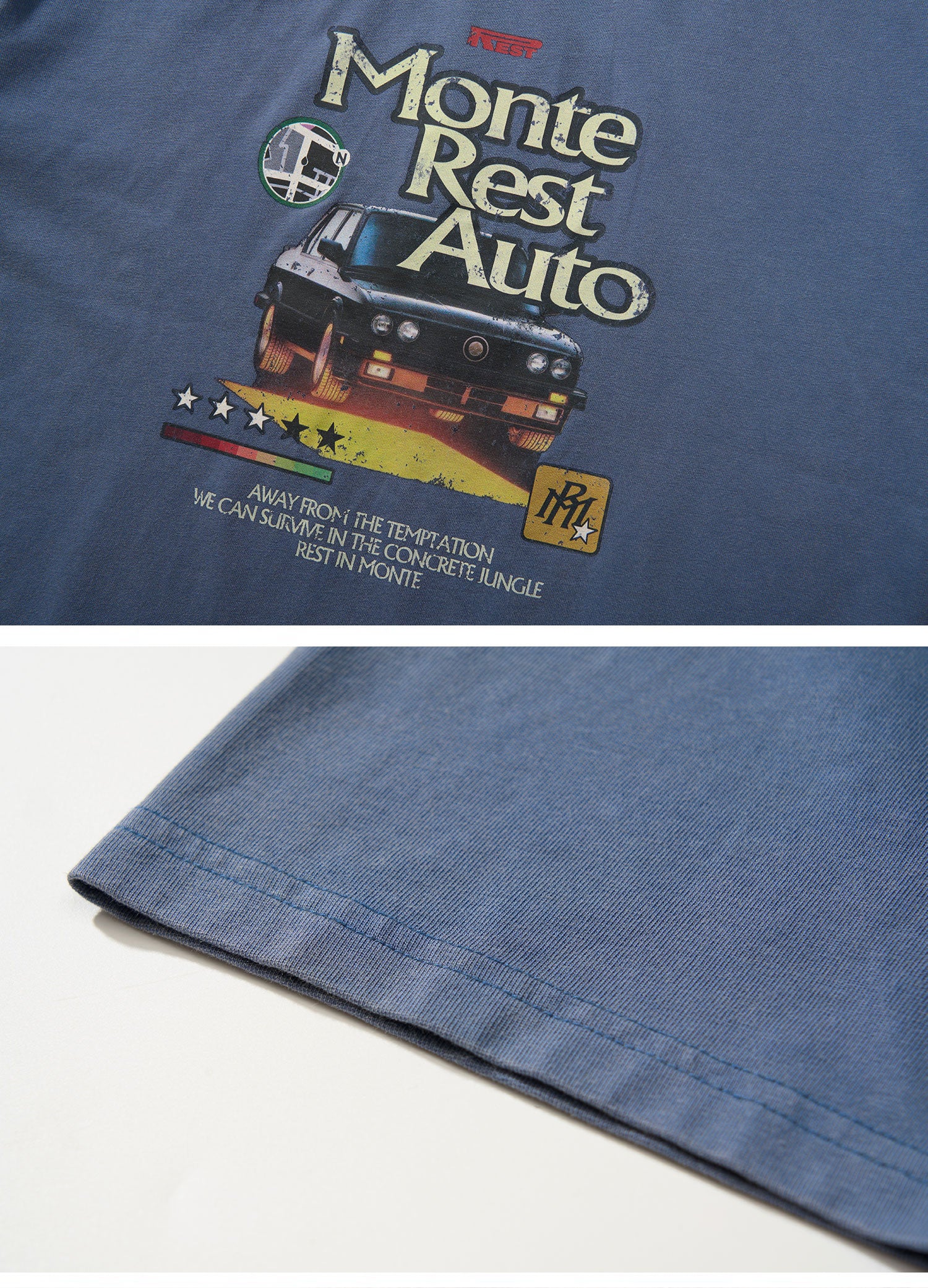 Monterest Vintage Graphic Cotton T-shirt