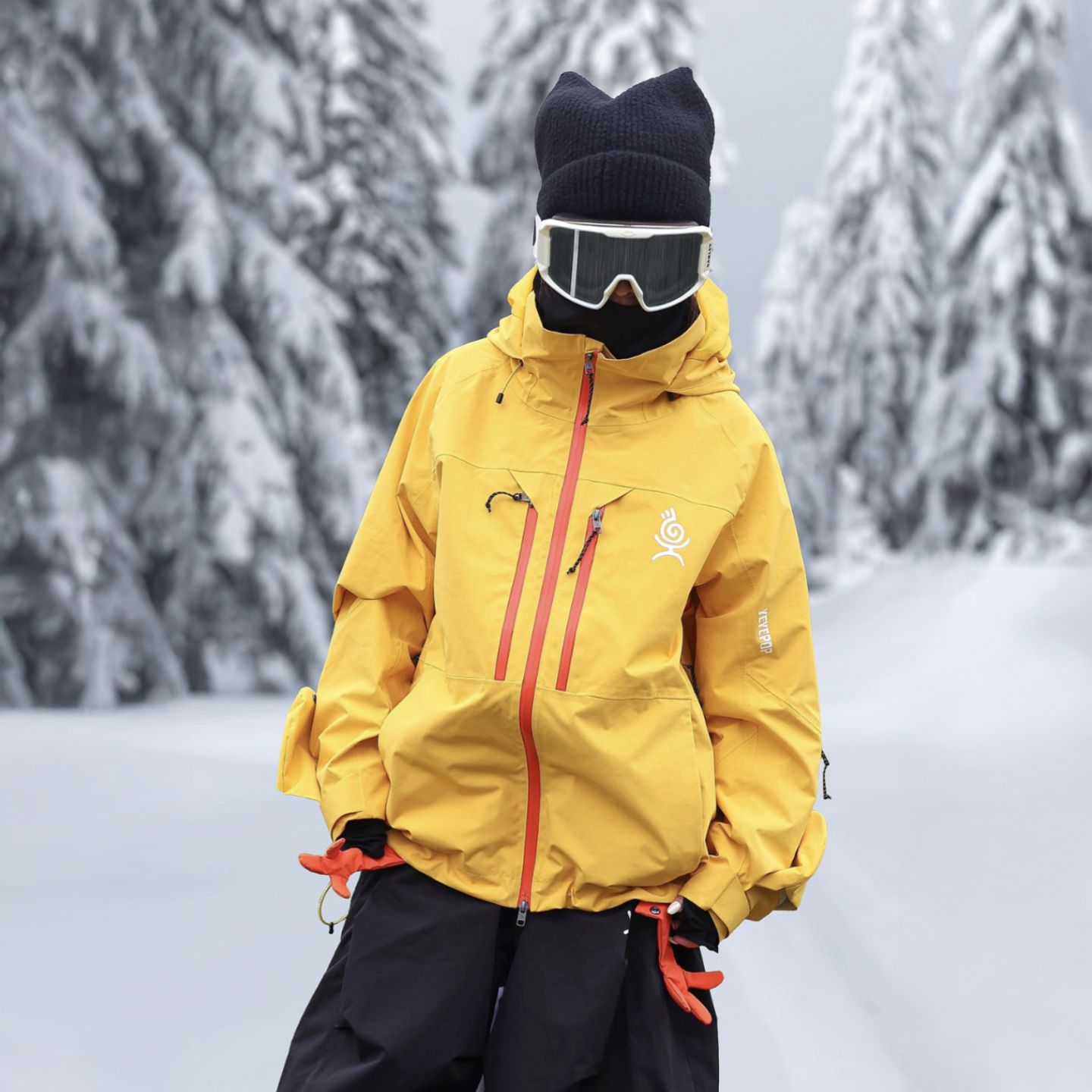 YEYEPOP Freeride Chick Series 3L Hard Shell Snow Jacket - Unisex