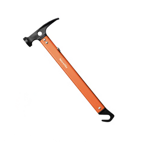 Naturehike orange aluminium camping hammer with black steel claw head and pull hook