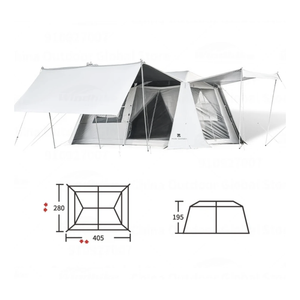 Mobi Garden Holiday Mountain Residence 10.9 Tent (Black Coated)