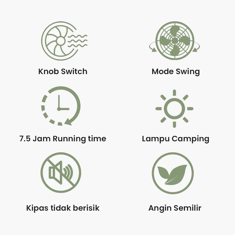 Sunrei Fengguang Mini Camping Fan with Light (2026)