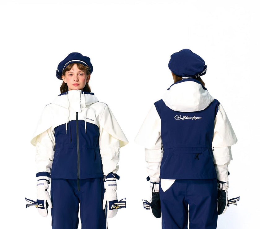 BCG Navy-Style Snow Bibs