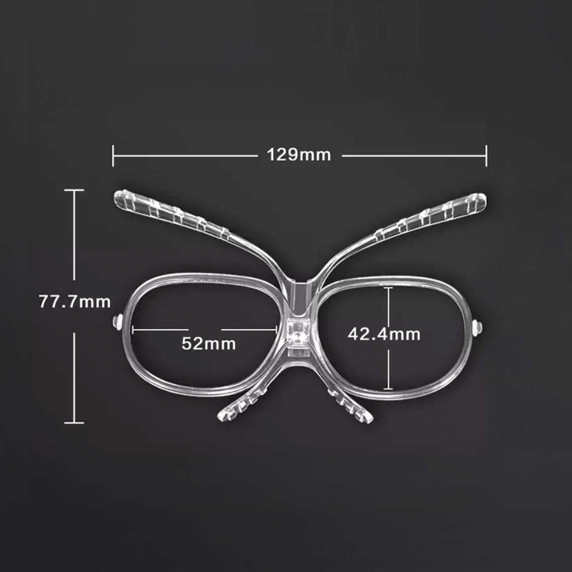 Powster Prescription Adapter Frame for Ski & Snow Goggles Butterfly Style