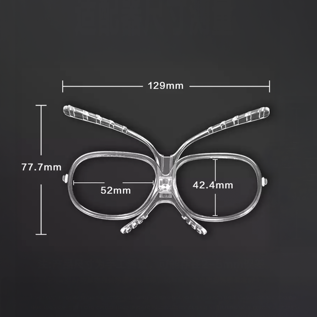Powster Prescription Adapter Frame for Ski & Snow Goggles Butterfly Style