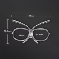 Powster Prescription Adapter Frame for Ski & Snow Goggles Butterfly Style