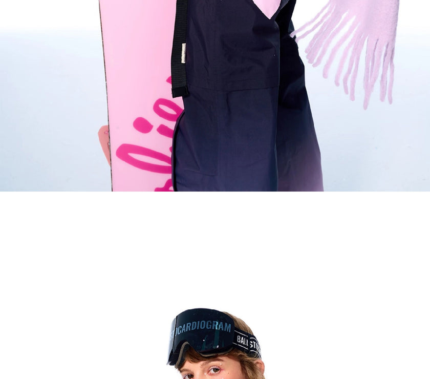 BCG Gradient Bib Pants with Bustier Design