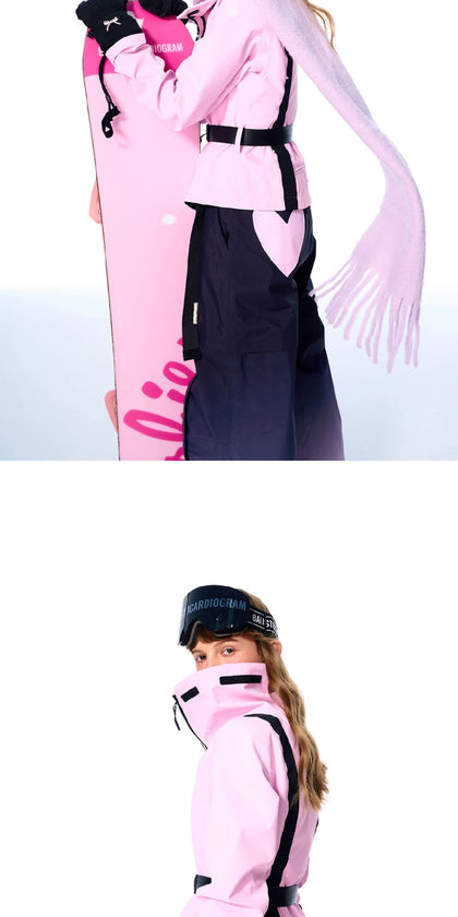 BCG Gradient Bib Pants with Bustier Design