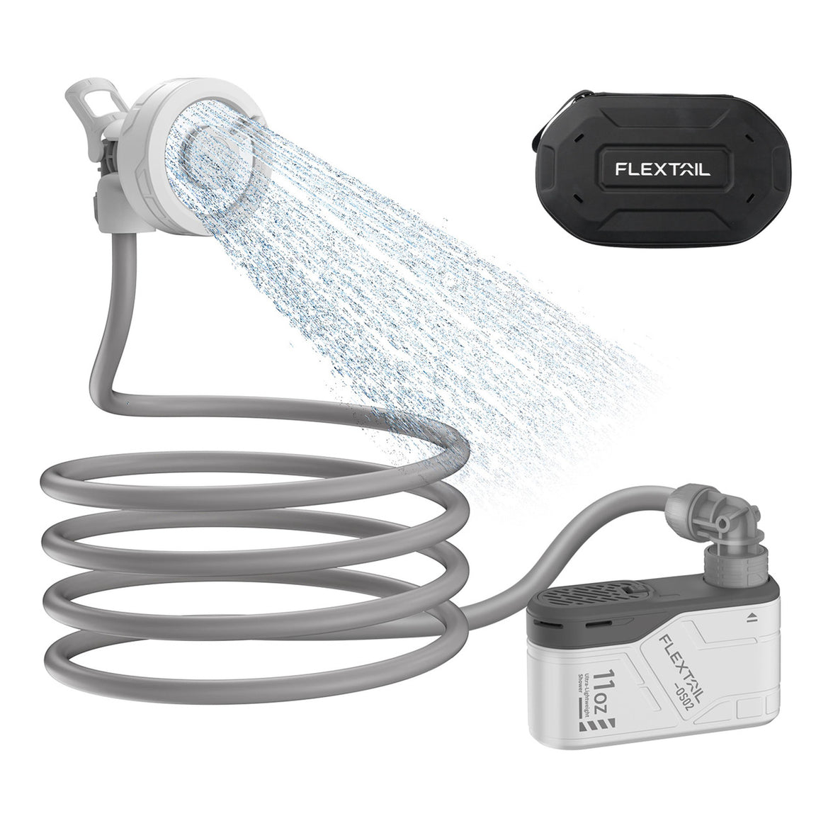 FLEXTAIL Max Shower with Carrying Case