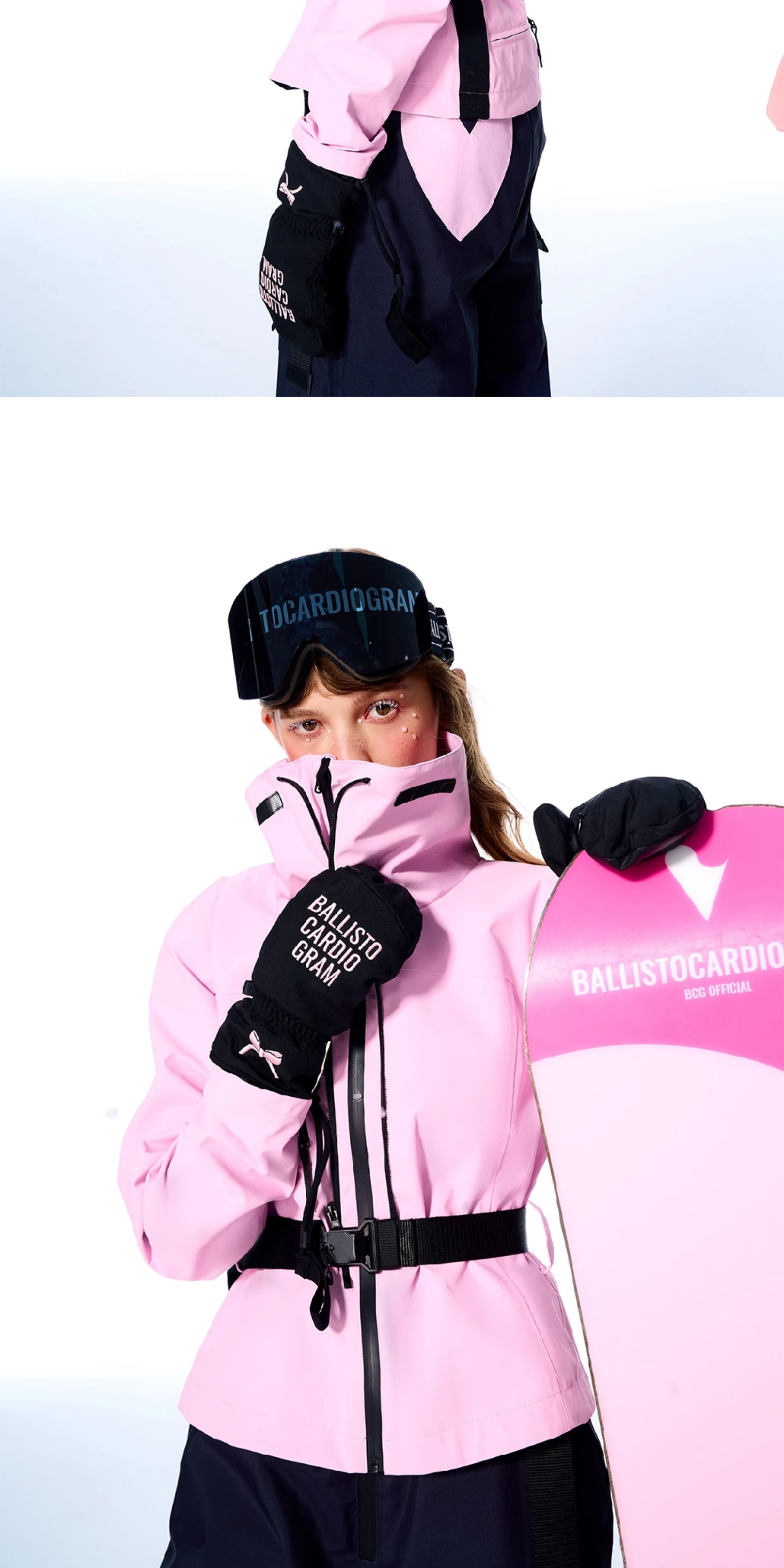 BCG Gradient Bib Pants with Bustier Design