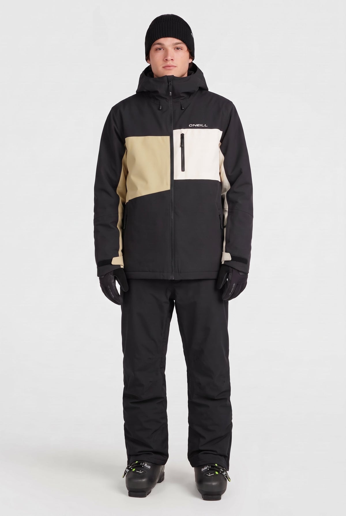 Black Out Beige Colour Block_3
