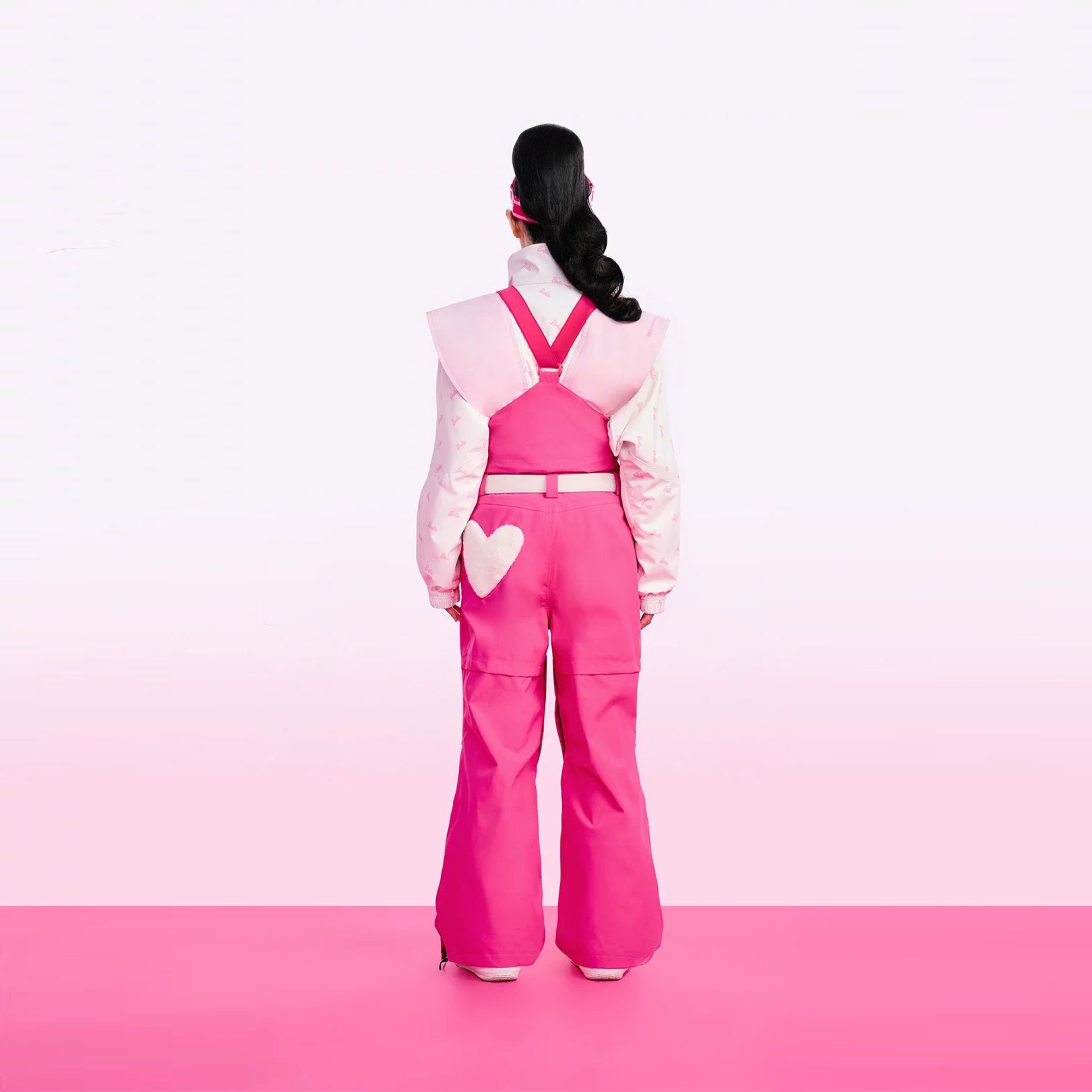 BCG Barbie Limited Edition Pink Heart Ski Bibs