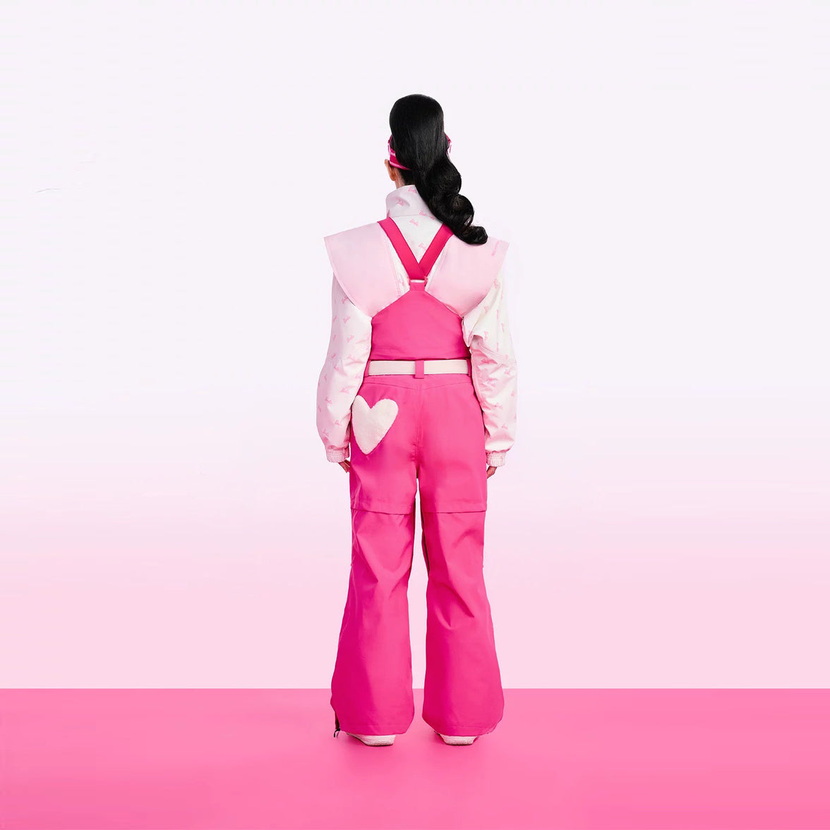 BCG Barbie Limited Edition Pink Heart Ski Bibs