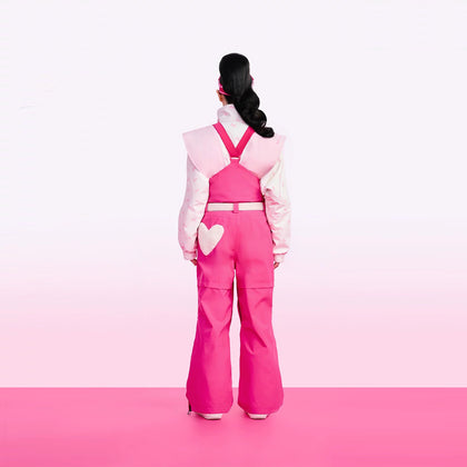 BCG Barbie Limited Edition Pink Heart Ski Bibs