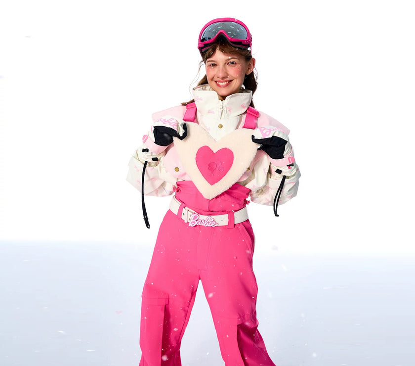 BCG Barbie Limited Edition Pink Heart Ski Bibs