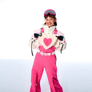 BCG Barbie Limited Edition Pink Heart Ski Bibs
