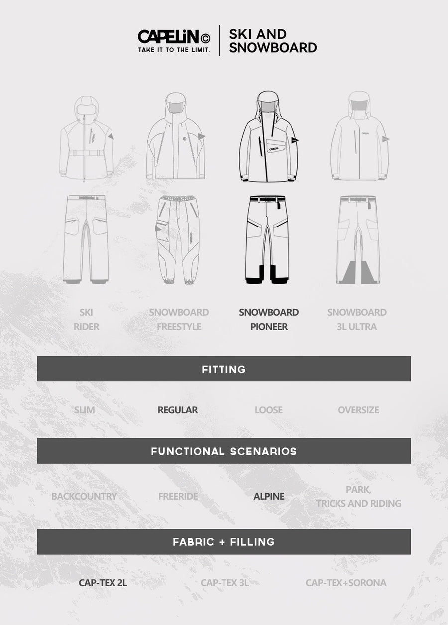 Capelin Horizon 3L Snowboard Pants - Unisex