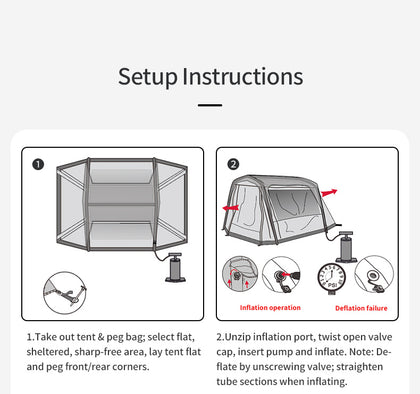 Mobi Garden LS2 CAR REAR AIR TENT