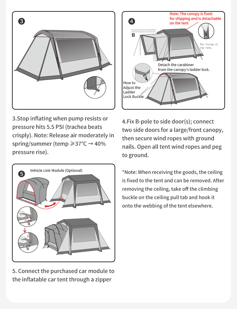 Mobi Garden LS2 CAR REAR AIR TENT