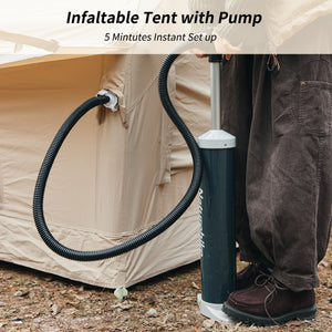 Naturehike Gen Air 12 Cotton Inflatable Tent Khaki