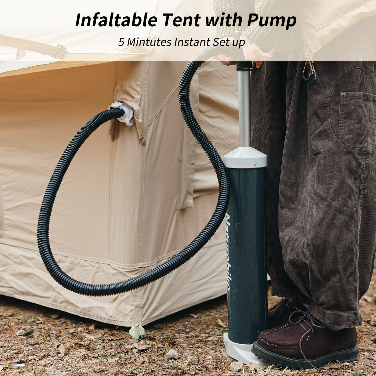 Naturehike Gen Air 12 Cotton Inflatable Tent Khaki (2026)