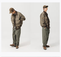 Blue Vintage Flight Jacket