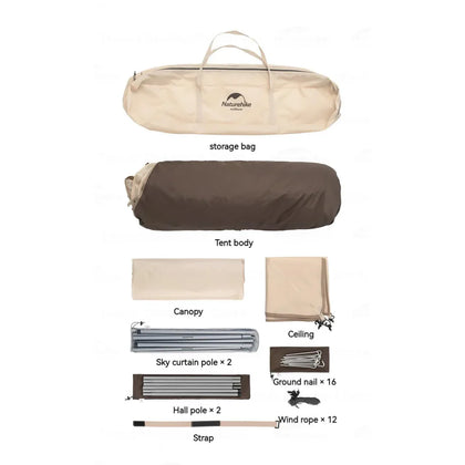 Naturehike Ango Automatic Tent Canopy Version (With Hall Pole)