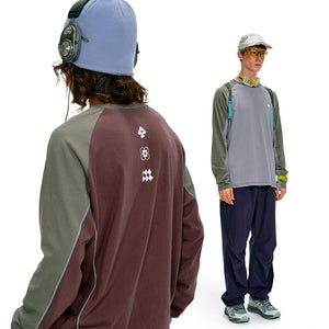 NOTHOMME Splicing Long Sleeve T-shirt