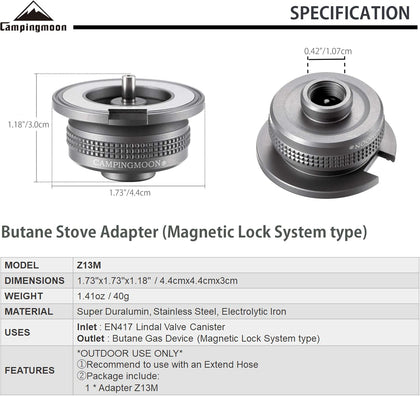 Campingmoon Gas Adapter Z13M