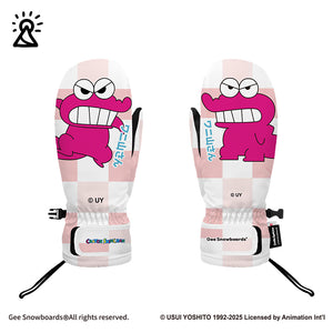 Gee Snowboards × Crayon Shin-chan Gloves — official product image