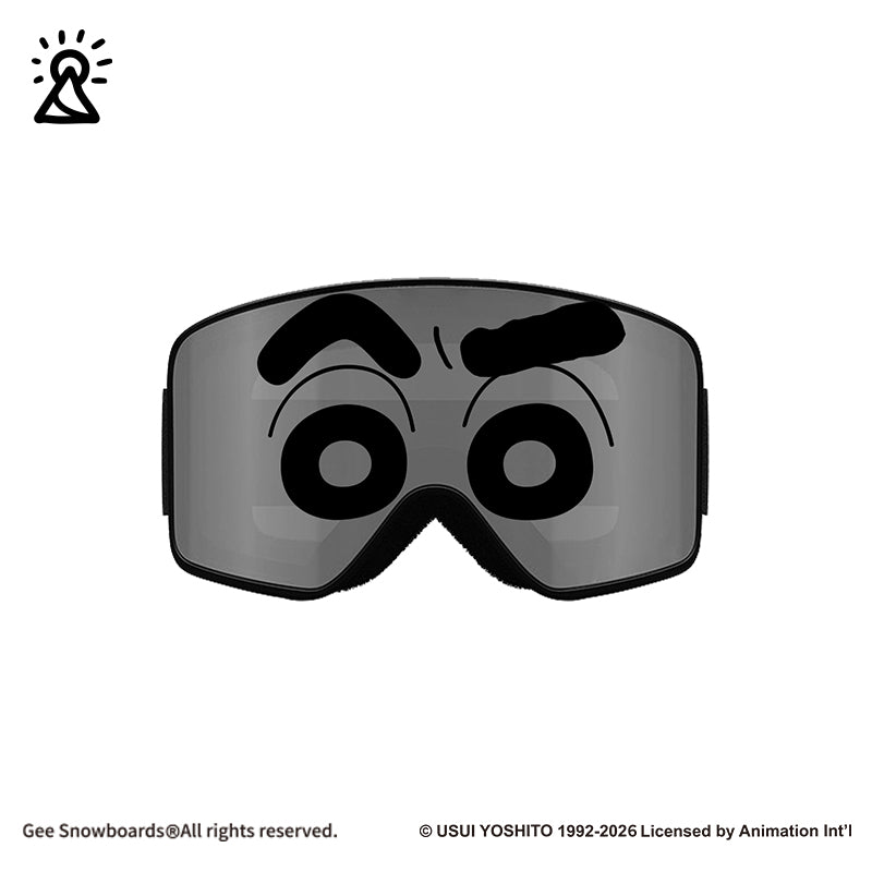 Gee Snowboards × Crayon Shin-chan Snow Goggles — official product image