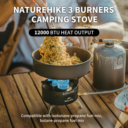 Naturehike Dark Star Three Burners Gas Stove (IGT Compatiable)