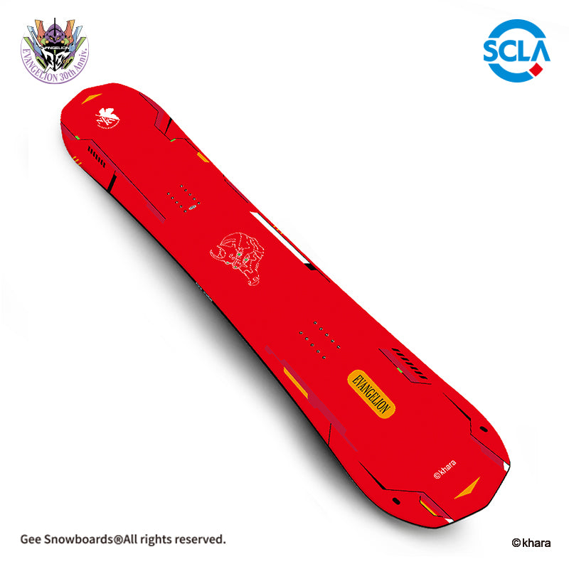 Gee Snowboards × Evangelion Unit-02 Snowboard — official product image