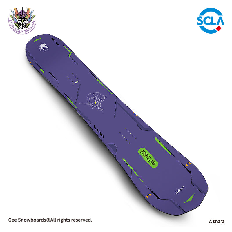Gee Snowboards × Evangelion Unit-01 Snowboard — official product image