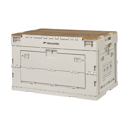 Naturehike Ling Yue L Folding Storage Box Light Beige Gray