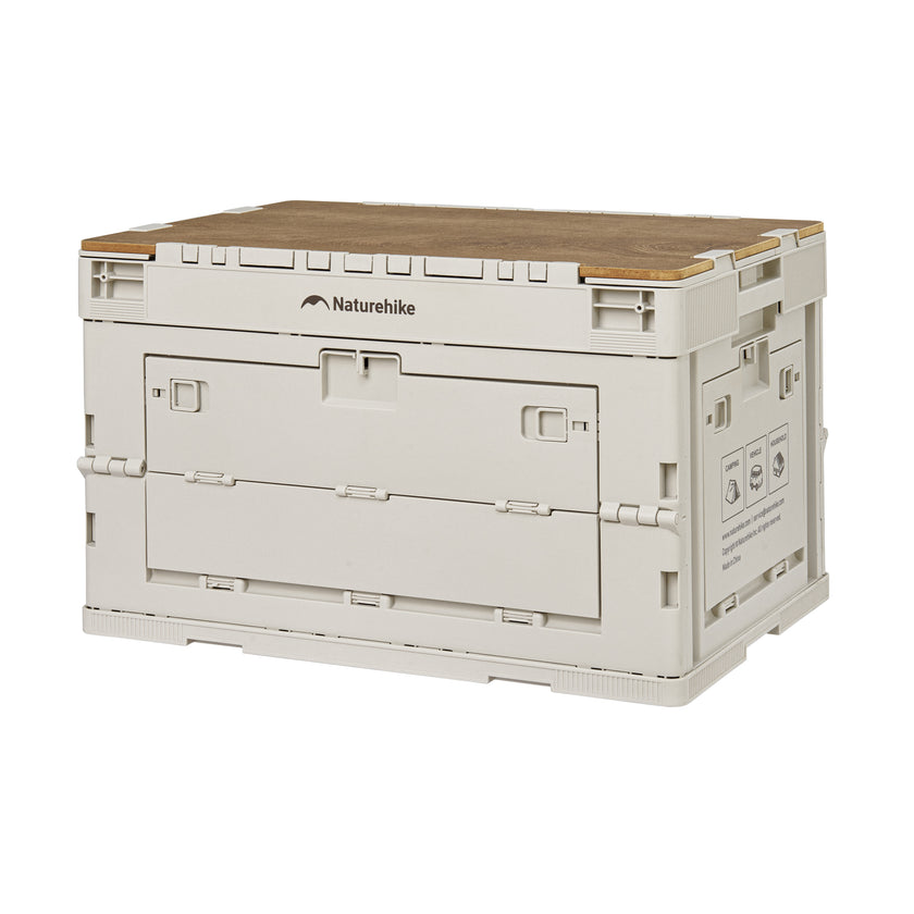 Naturehike Ling Yue L Folding Storage Box Light Beige Gray